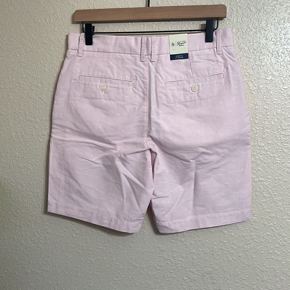 ORIGINAL PENGUIN pink bermuda shorts - Picture 4 of 13